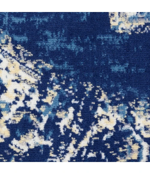 Nourison Grafix Area Rug GRF14-Navy Blue