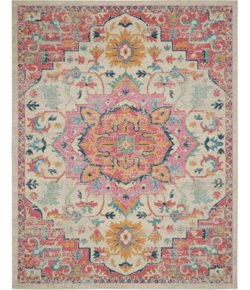 Nourison Passion Area Rug PSN25-Ivory/Pink