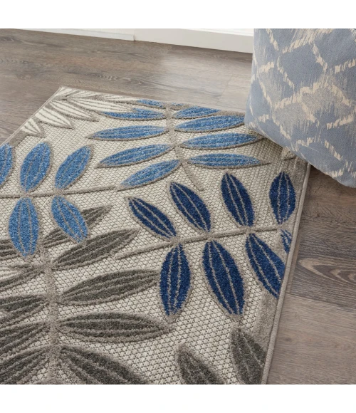 Nourison Aloha Area Rug ALH18-Grey/Blue