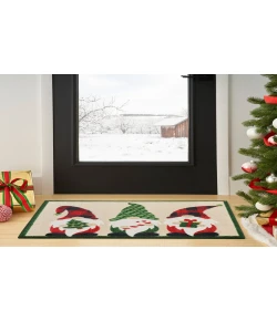 Nourison Home Accent Decor/Xmas 170JP Beige 2 ft. X 3 ft. Area Rug