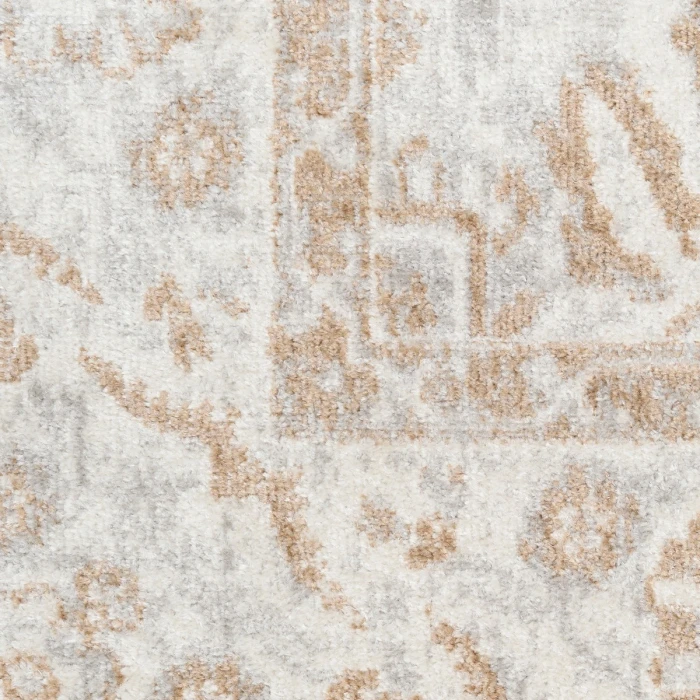 Nourison Astra Machine Washable Grey ASW20 4 ft. X 6 ft. Rect. Rug