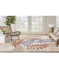 Nourison Aloha Blue Mocha ALH18 9 ft. X 12 ft. Rectangle Rug