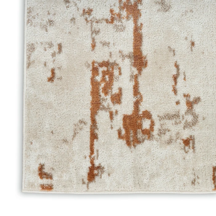 Nourison Quarry Ivory Rust QUA01 8 ft. X 10 ft. Rect. Rug