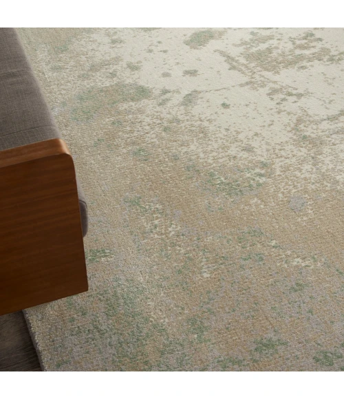 Nourison Twilight Area Rug TWI06 Ivory Green 5'6" x 8'
