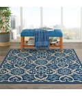 Nourison Caribbean Square Area Rug CRB02-Navy