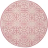 Nourison Home Jubilant JUB06 Ivory Pink 5 ft. 3 in. Round Area Rug