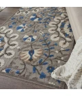 Nourison Aloha Area Rug ALH20 Grey/Multi 5'3" x 7'5"