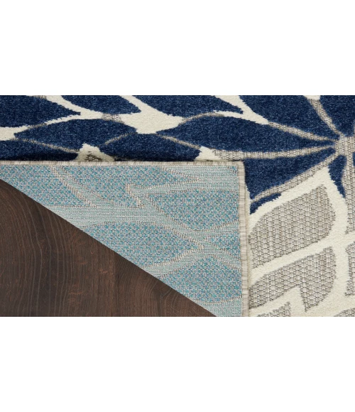 Nourison Aloha Ivory Navy ALH05 9 ft. X 12 ft. Rectangle Rug