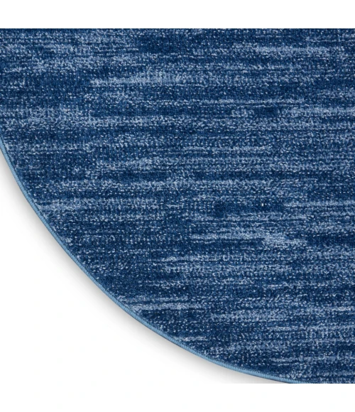 Nourison Essentials Navy Blue Area Rug NRE01-Navy Blue