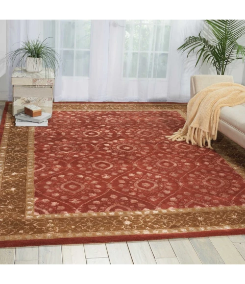Nourison Home Symphony Red SYM06 7ft.6in. x 9ft.6in. Rect. Rug