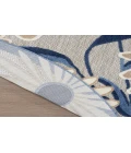Nourison Aloha Blue Grey ALH33 7’10” Round Rug