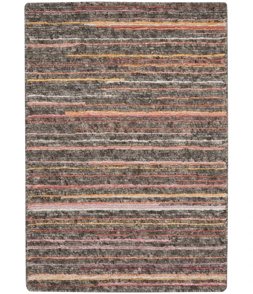 Nourison Plateau Area Rug PAE01-Grey/Flame