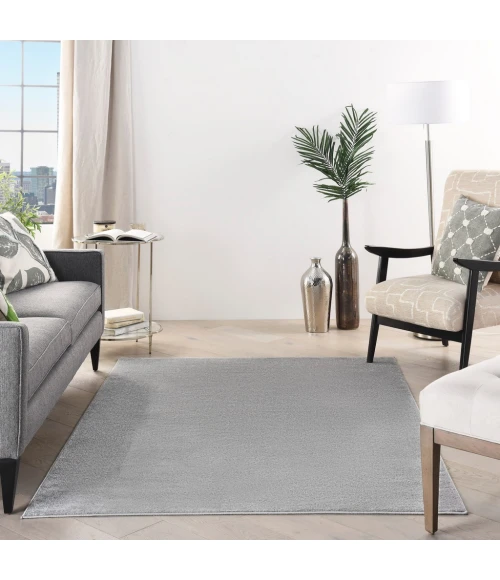 Nourison Essentials Silver Grey Area Rug NRE01-Silver Grey