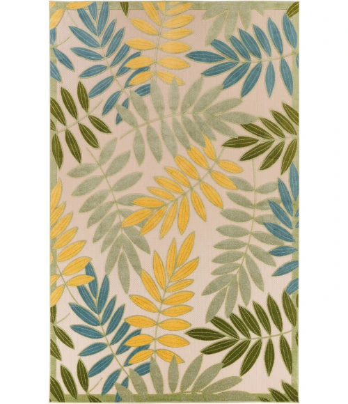 Nourison Aloha Green Multicolor ALH18 9 ft. X 12 ft. Rectangle Rug