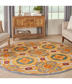 Nourison Home Aloha ALH30 Multicolor 7 ft. 10 in. Round Area Rug