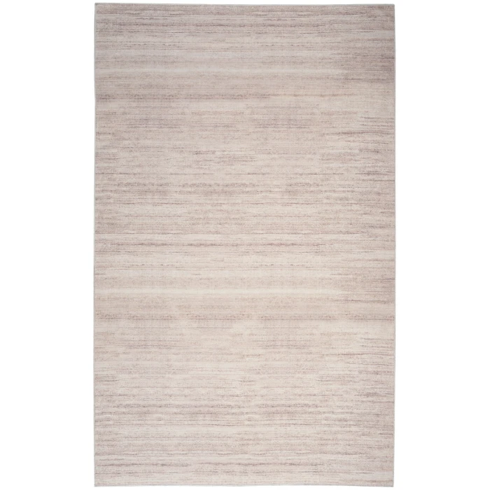 Nourison Washable Essentials Ivory Mocha WAE01 7 ft. 10 in. X 9 ft. 10 in. Rectangle Rug