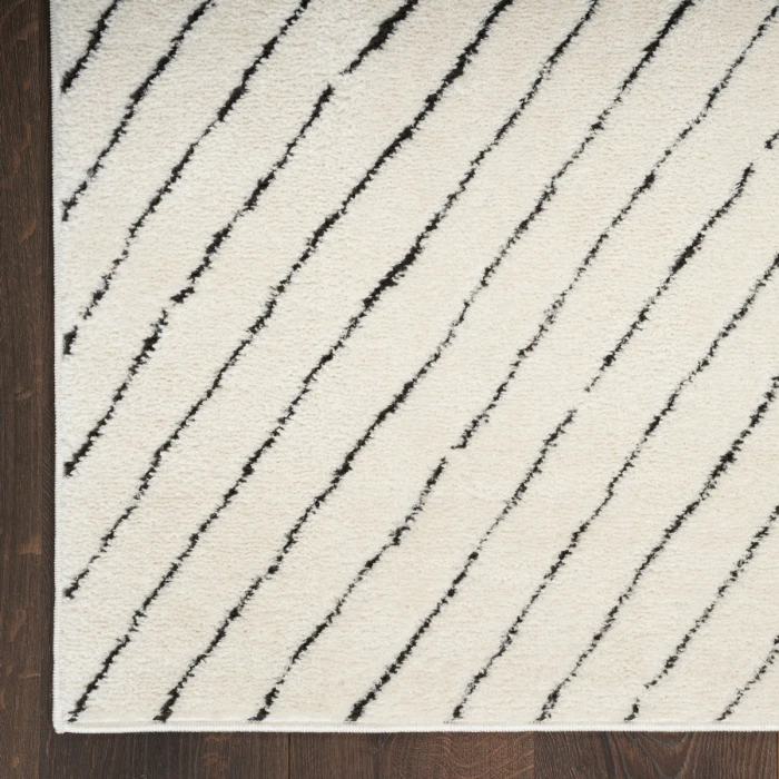 Nourison Modern Comfort Ivory Black MNC01 4 ft. X 6 ft. Rect. Rug
