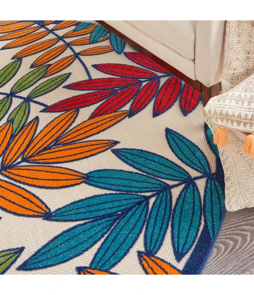 Nourison Aloha Round Area Rug ALH18-Multicolor