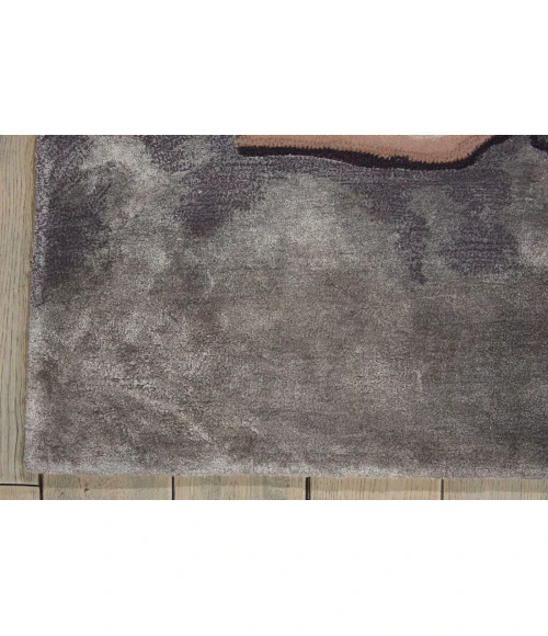 Nourison Prismatic Area Rug PRS02 Beige/Silver 5'6" x 7'5"