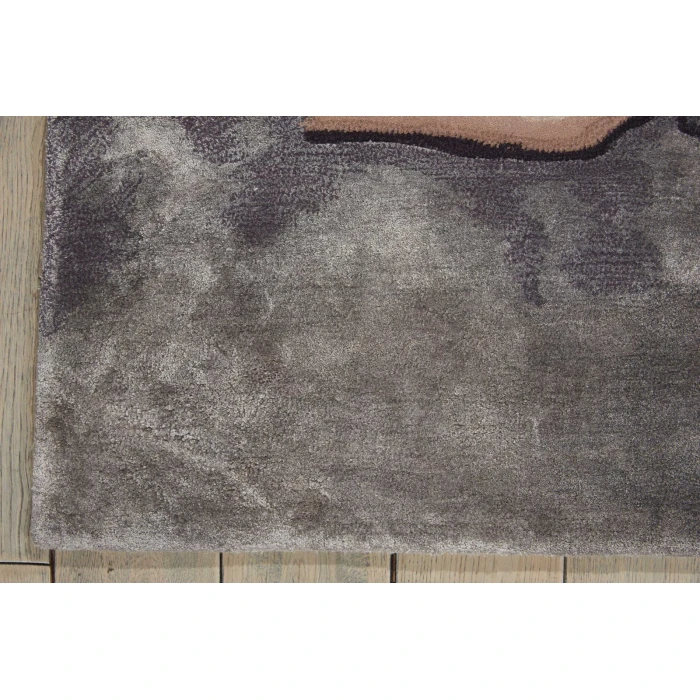 Nourison Prismatic Area Rug PRS02 Beige/Silver 5'6" x 7'5"