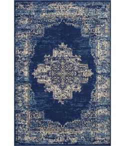 Nourison Home Grafix GRF14 Navy Blue 6 ft. X 9 ft. Area Rug