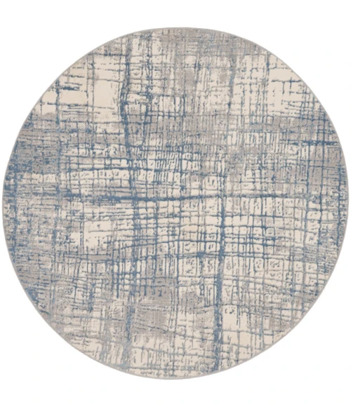 Calvin Klein Rush Area Rug CK950 Ivory Blue
