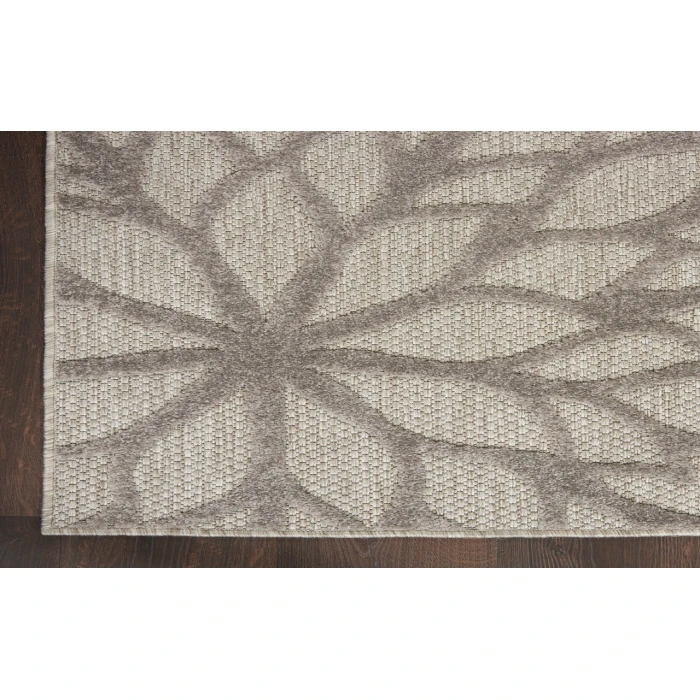 Nourison Aloha Silver Grey ALH05 9 ft. X 12 ft. Rectangle Rug