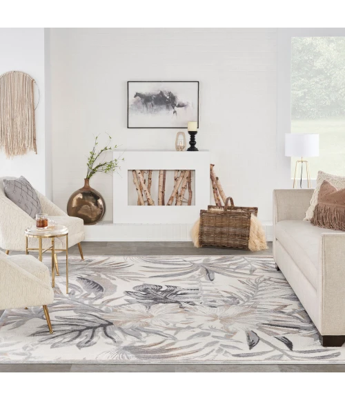 Nourison Seaside Area Rug SDS02 Ivory/Grey