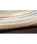 Nourison Astra Machine Washable Ivory Multicolor ASW08 4 ft. Round Rug