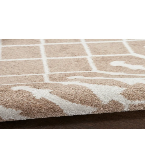 Nourison Astra Machine Washable Taupe ASW10 2 ft. X 6 ft. Rectangle Rug