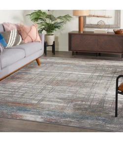 Nourison Home Rustic Textures RUS12 Grey Multicolor 7 ft. 10 in. X 10 ft. 6 in. Area Rug