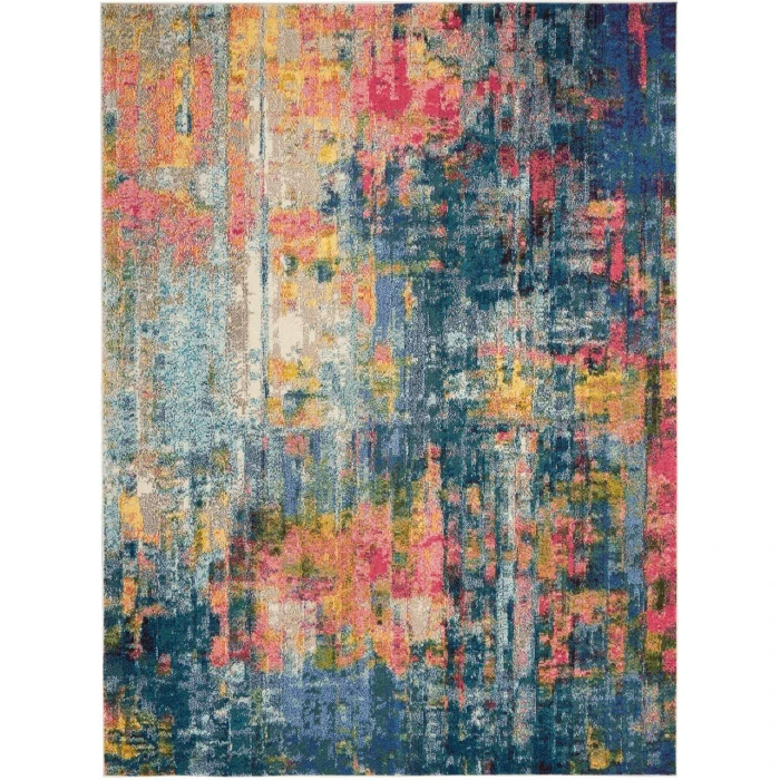 Nourison Celestial Area Rug CES09-Blue/Yellow