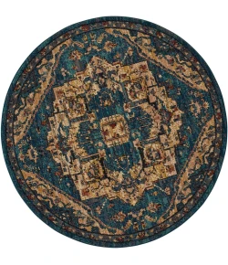 Nourison Home Nourison 2020 NR206 Teal 7 ft. 5 in. Round Area Rug
