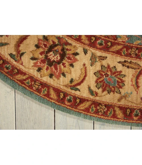 Nourison Living Treasures Round Area Rug LI05-Aqua