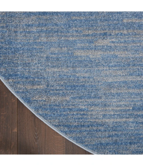 Nourison Essentials Blue/Grey Area Rug NRE01-Blue/Grey
