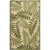 Nourison Home Aloha ALH18 Ivory Green 6 ft. X 9 ft. Area Rug
