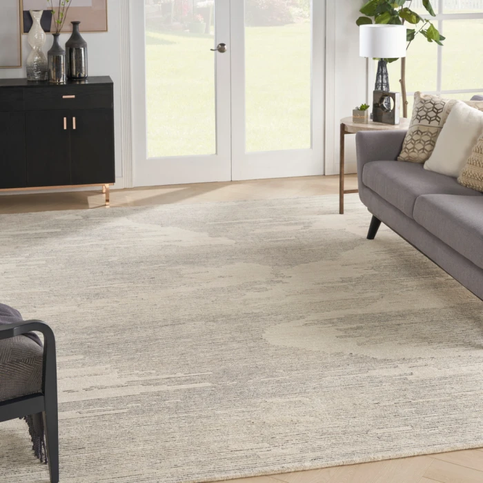 Michael Amini Ma30 Star Area Rug SMR02 Ivory/Grey