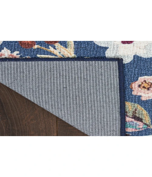 Nourison Nourison Washables Navy Multicolor NWB01 2 ft. 2 in. X 10 ft. Rectangle Rug