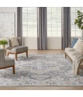 Nourison Astra Machine Washable Area Rug ASW12 Grey/Blue