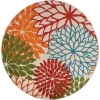 Nourison Home Aloha ALH05 Green 7 ft. 10 in. Round Area Rug
