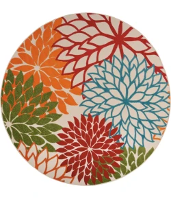 Nourison Home Aloha ALH05 Green 7 ft. 10 in. Round Area Rug