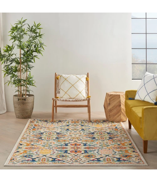 Nourison Allur Area Rug ALR03 Ivory Multicolor