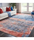 kathy ireland Home Safari Dreams Area Rug KI374-Blue/Brick