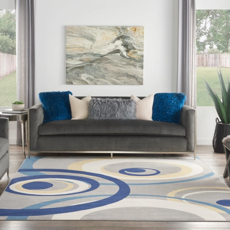 Nourison Grafix Area Rug GRF21-Grey