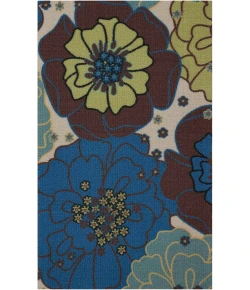 Nourison Home & Garden RS021 Light Blue 2 ft. 3 in. X 3 ft. 9 in. Area Rug