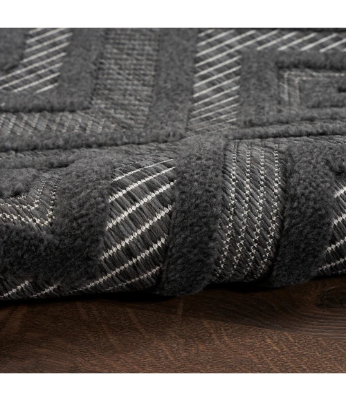 Nourison Versatile Area Rug NRV01 Charcoal/Black