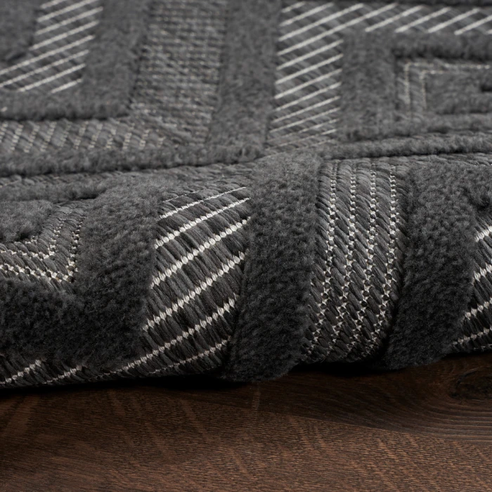 Nourison Versatile Area Rug NRV01 Charcoal/Black
