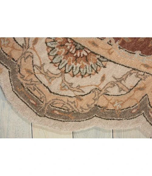 Nourison Home Heritage Hall Brown HE27 8ft. x Freeform Free Form Rug