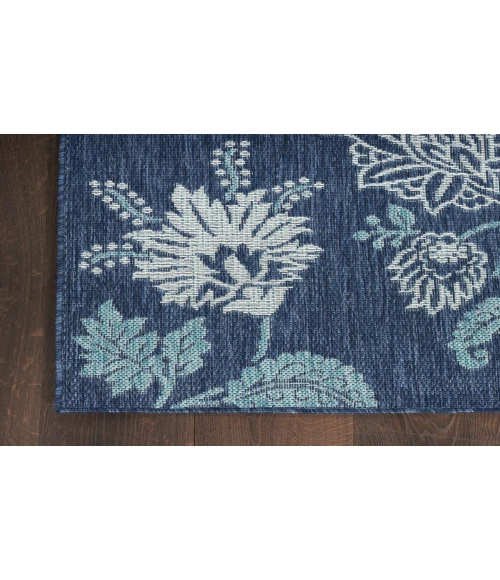 Nourison Garden Oasis Navy GOA03 4 ft. X 6 ft. Rectangle Rug