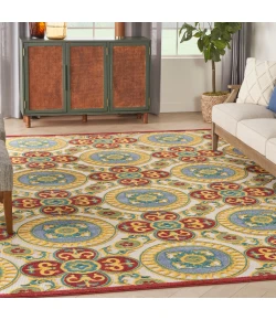 Nourison Home Aloha ALH30 Red Multicolor 9 ft. X 12 ft. Area Rug